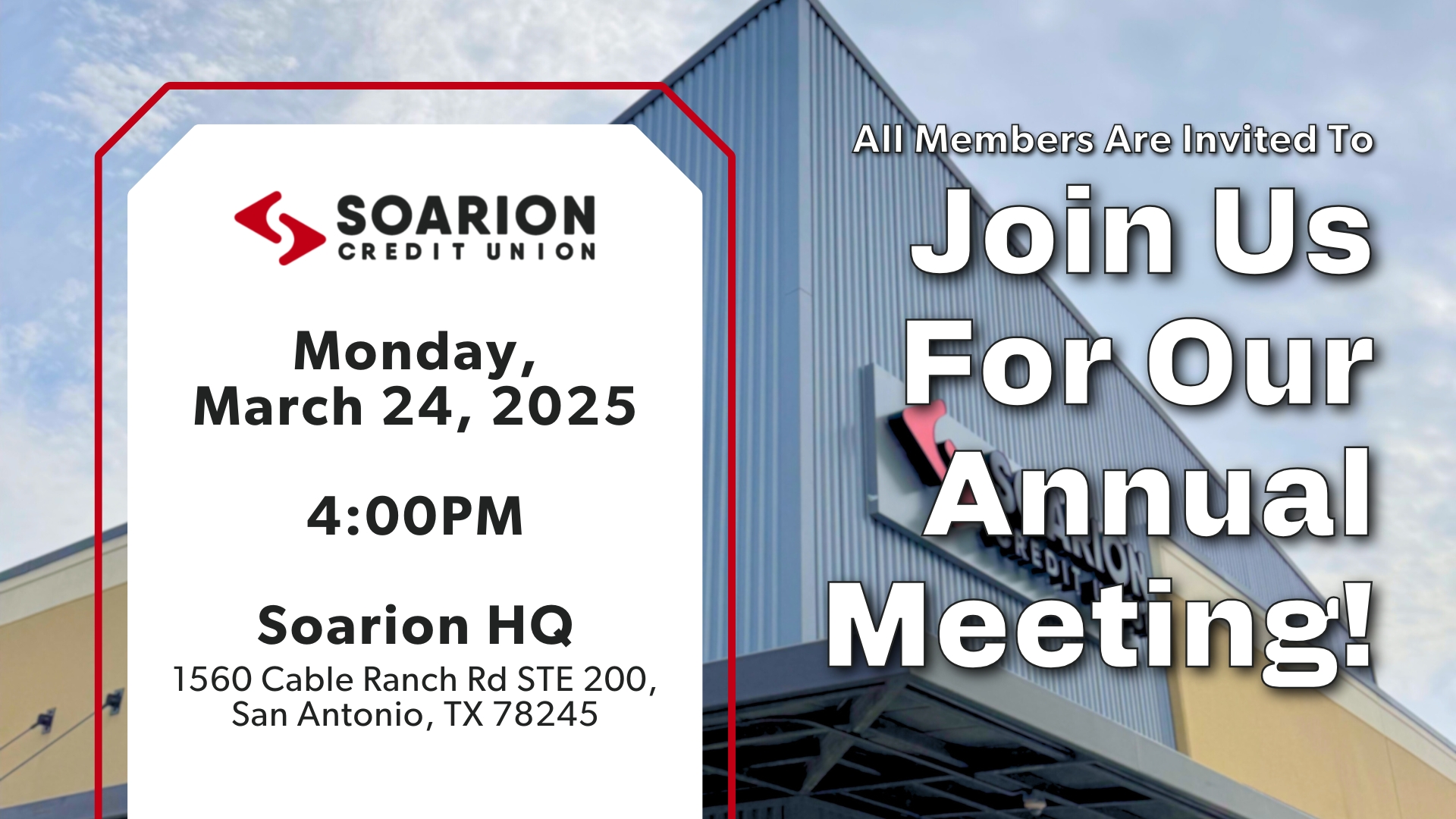 2025 Soarion Annual Meeting Invitation